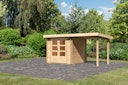 Vorschaubild Karibu Woodfeeling Gartenhaus Bastrup 2 naturbelassen - 28 mm