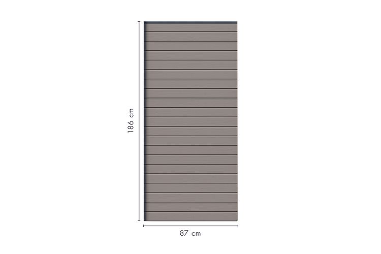 Karibu Sichtschutzzaun Blickdicht 900 x 1860 mm 