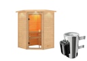 Karibu Woodfeeling Sauna Antonia - 38 mm Massivholz Aktionssauna