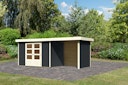 Vorschaubild Karibu Woodfeeling Gartenhaus Askola 2/3/3,5/4/5 m. 240 cm Schleppdach/Seiten- und Rückwand
