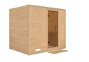Vorschaubild Karibu Sauna Sonara - Massivholzsauna mit Fronteinstieg 38 mm