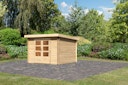 Vorschaubild Karibu Woodfeeling Gartenhaus Bastrup 5 naturbelassen - 28 mm