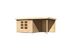 Vorschaubild Karibu Woodfeeling Gartenhaus Askola 2/3/3,5/4/5/6 mit 240 cm Schleppdach + Rückwand