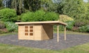 Vorschaubild Karibu Woodfeeling Gartenhaus Bastrup 7 naturbelassen - 28 mm