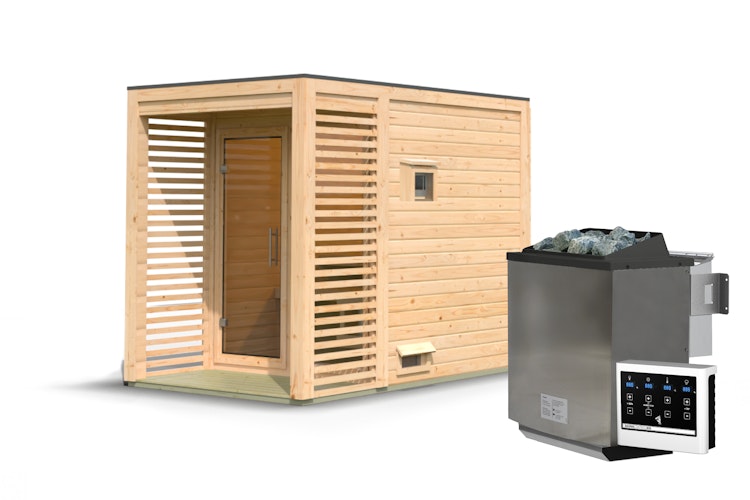 Karibu Gartensauna Saunahaus Angkor 1 inkl. gratis Saunaofen im Wert von 599,99 €