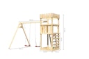 Vorschaubild Akubi Kinderspielturm Ritterburg Löwenherz inkl. Doppelschaukelanbau und Kletterwand