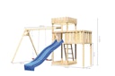 Vorschaubild Akubi Kinderspielturm Ritterburg Löwenherz inkl. Wellenrutsche, Doppelschaukelanbau und Anbauplattform