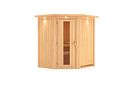 Vorschaubild Karibu Sauna Taurin mit Eckeinstieg 68 mm