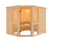 Vorschaubild Karibu Amelia 3 - Sauna mit Eckeinstieg 68 mm inkl. gratis Saunaofen im Wert von 599,99 €
