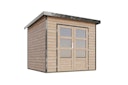 Vorschaubild Karibu Metall-Holzgartenhaus Hybridhaus Pluto A/B - 28 mm/0,5 mm