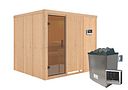 Vorschaubild Karibu Sauna Gobin mit Fronteinstieg 68 mm inkl. gratis Saunaofen im Wert von 899,99€