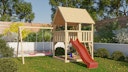 Vorschaubild Akubi Kinderspielturm Luis inkl. Wellenrutsche und Doppelschaukelanbau (Set B)