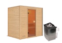Vorschaubild Karibu Woodfeeling Sauna Selena - 38 mm Massivholz Aktionssauna inkl. gratis Sauna-Zubehörset im Wert von 234,94 €