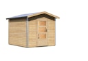 Vorschaubild Karibu Bosse 1 - 38 mm Gartensauna mit Vorraum und Satteldach inkl. gratis Saunaofen im Wert von 599,99 €