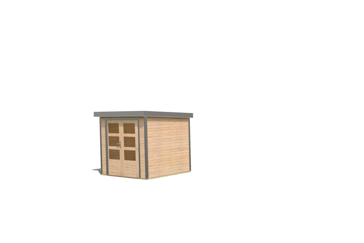Karibu Metall-Holzgartenhaus Hybridhaus Jupiter A/B/C/D - 19 mm/0,5 mm