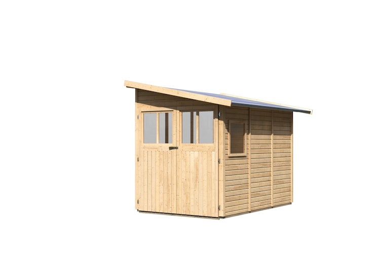 Karibu Premium Anlehn-Gartenhaus Gerätehaus Juist/Wandlitz 2/3/4/5 - 19 mm