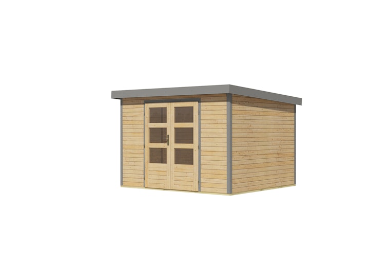 Karibu Metall-Holzgartenhaus Hybridhaus Jupiter A/B/C/D - 19 mm/0,5 mm