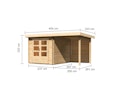Vorschaubild Karibu Woodfeeling Gartenhaus Bastrup 4 naturbelassen - 28 mm