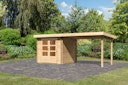 Vorschaubild Karibu Woodfeeling Gartenhaus Bastrup 2 naturbelassen - 28 mm