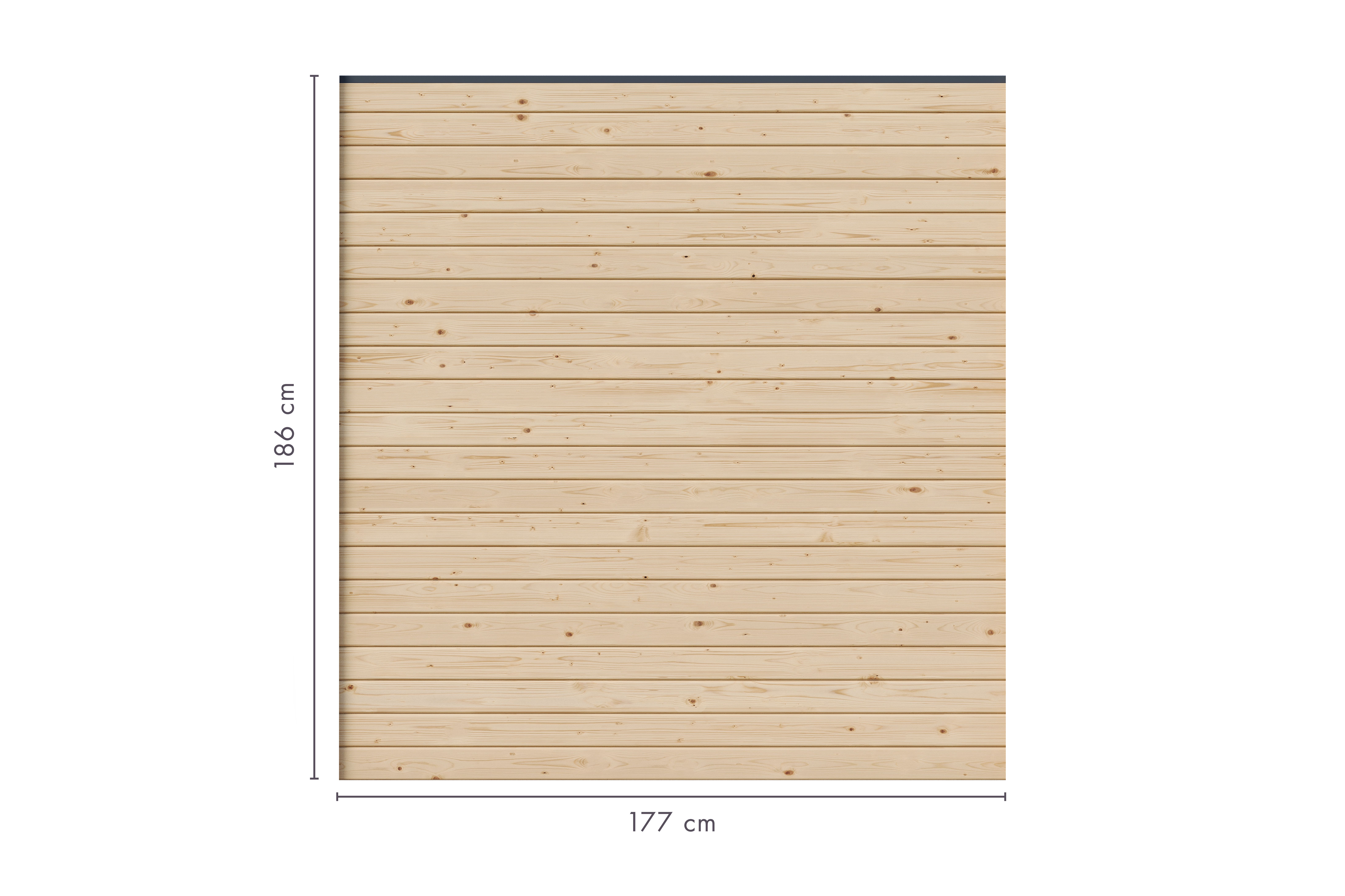 Karibu Sichtschutzzaun Blickdicht 1800 x 1860 mm 