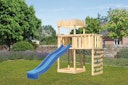 Vorschaubild Akubi Kinderspielturm Ritterburg Löwenherz inkl. Wellenrutsche, Anbauplattform und Kletterwand