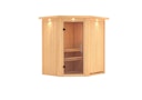 Vorschaubild Karibu Sauna Taurin mit Eckeinstieg 68 mm inkl. gratis Saunaofen im Wert von 599,99 €