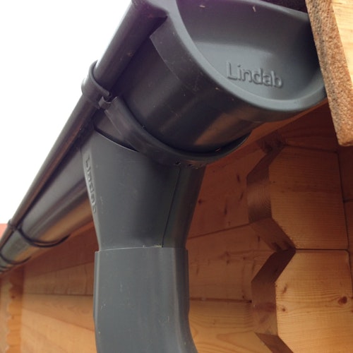 Metall Dachrinnenset für Karibu Gartenhaus Sölden 1/2/3