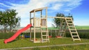 Vorschaubild Akubi Kinderspielturm Anna mit Pultdach inkl. Wellenrutsche, Doppelschaukel und Klettergerüst