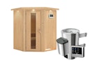 Vorschaubild Karibu Sauna Nanja - 68 mm Systemsauna - 230 Volt Plug & Play inkl. 5-teiligem Gratis-Zubehörpaket im Wert von 100 €