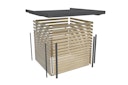 Karibu Metall-Holzgartenhaus Hybridhaus Jupiter A/B/C/D - 19 mm/0,5 mm