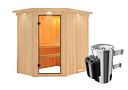 Vorschaubild Karibu Sauna Saja - 68 mm Systemsauna - 230 Volt Plug & Play inkl. gratis Saunaofen im Wert von 899,99€