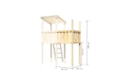 Vorschaubild Akubi Kinderspielturm Ritterburg Löwenherz inkl. Wellenrutsche, Anbauplattform und Kletterwand