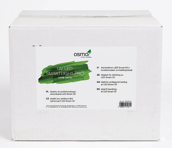 Osmo UV LED SmartLight Pro Leuchte zur Aushärtung des Smart-Oils