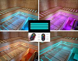 Karibu Leuchtenset für Saunabank-Unterbeleuchtung