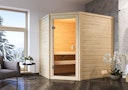 Vorschaubild Karibu Woodfeeling Sauna Jella - 38 mm Massivholz Aktionssauna inkl. gratis Saunaofen im Wert von 599,99 €