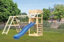 Vorschaubild Akubi Kinderspielturm Ritterburg Löwenherz inkl. Wellenrutsche, Doppelschaukelanbau, Klettergerüst und Kletterwand