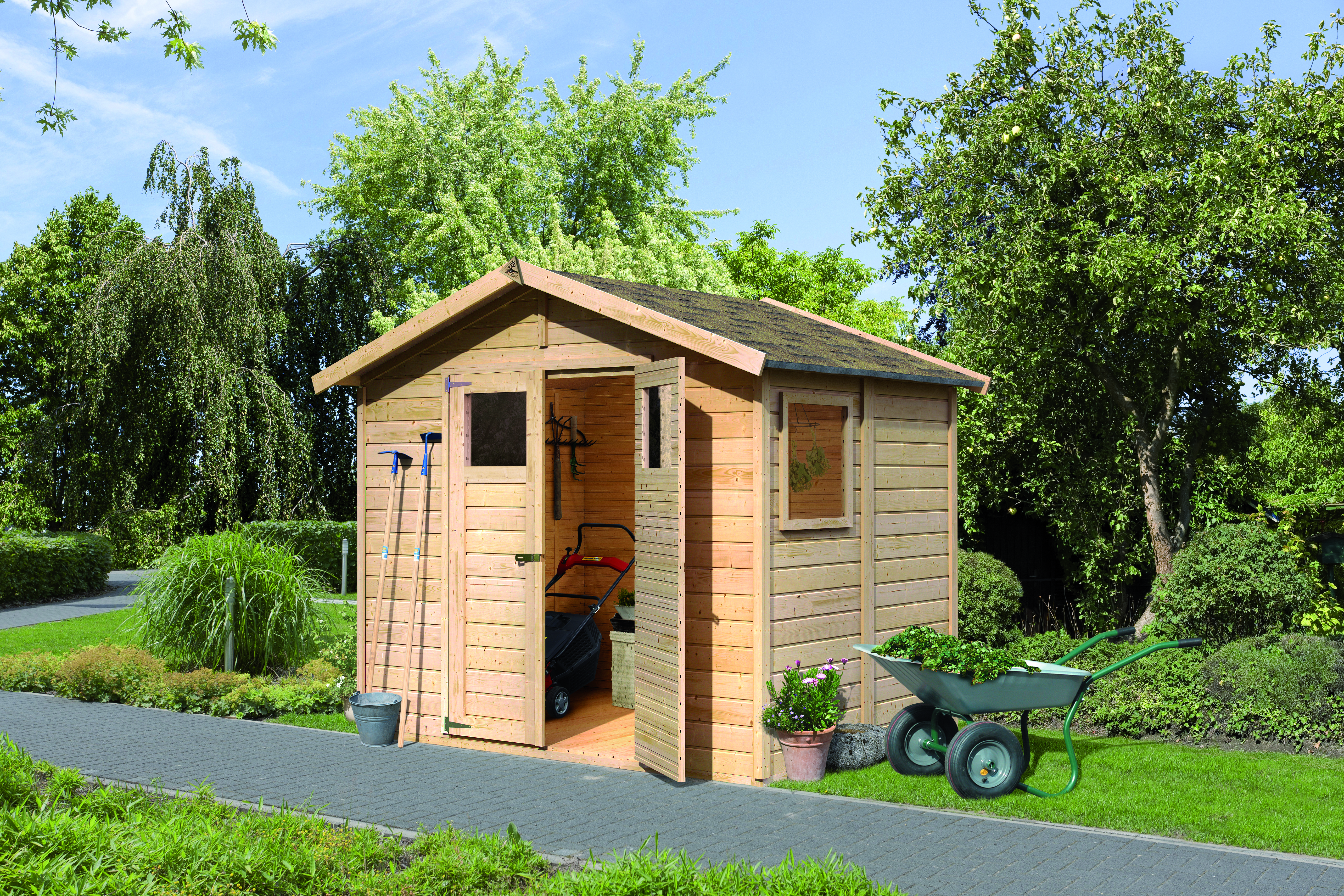 Karibu Eco Gartenhaus Gerätehaus Dalin 1 - 14 mm