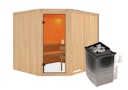 Vorschaubild Karibu Woodfeeling Sauna Horna - 68 mm Aktionssauna inkl. gratis Saunaofen im Wert von 599,99 €