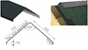 Vorschaubild Aluminium Firstabdeckung für Satteldächer anthrazit (1 Stück á 2 m)