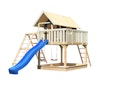 Vorschaubild Akubi Stelzenhaus Fidel mit Satteldach inkl. Wellenrutsche und Doppelschaukelanbau mit Klettergerüst und Netzrampe