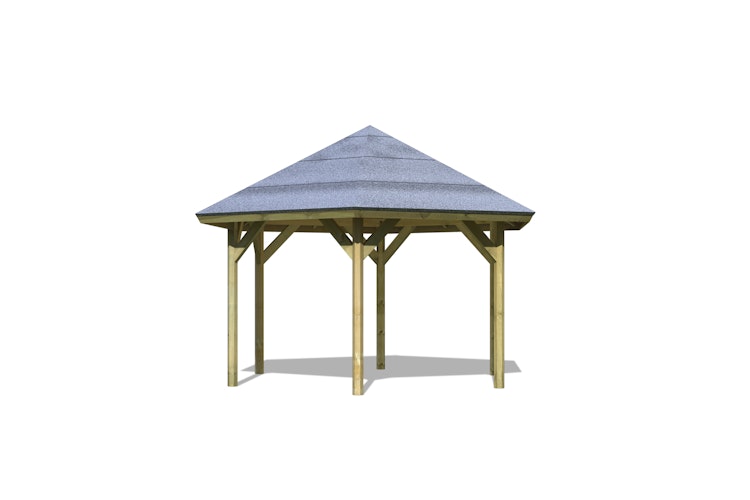 Karibu 6-Eck Pavillon Oslo 2 kesseldruckimprägniert