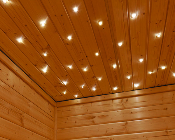 Karibu Sternenhimmel mit Funksteuerung für Innensaunen