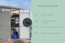 Karibu Metall Gartenhaus Osten (Østen) inkl. gratis Metallbox im Wert von 349,99 €