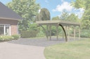 Vorschaubild Karibu Rundbogen / Einfahrtsbogen für Carport 9 x 9 cm