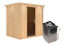 Vorschaubild Karibu Sauna Bodin mit Fronteinstieg 68 mm inkl. gratis Saunaofen im Wert von 599,99 €