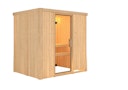 Vorschaubild Karibu Sauna Bodin mit Fronteinstieg 68 mm inkl. gratis Saunaofen im Wert von 599,99 €