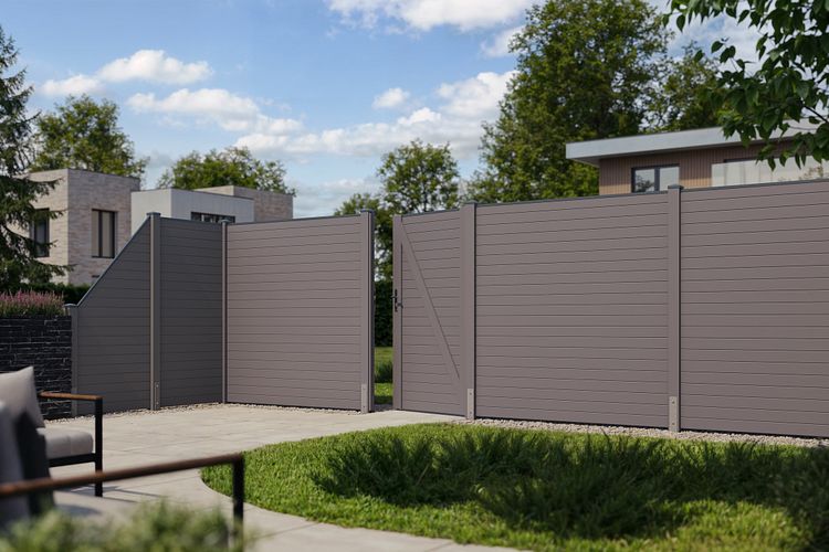 Karibu Sichtschutzzaun Blickdicht 900 x 1860 mm 