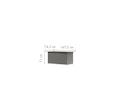 Vorschaubild Karibu Metallbox Himalia 1 B 134 x T 62 x H 71 cm (Aktion)