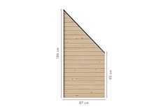 Karibu Sichtschutzzaun Blickdicht 900/1800 x 1860 mm Zubehörbild