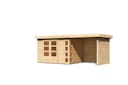 Vorschaubild Karibu Woodfeeling Gartenhaus Kerko 3/4/5 mit 240 cm Schleppdach/Seiten- und Rückwand